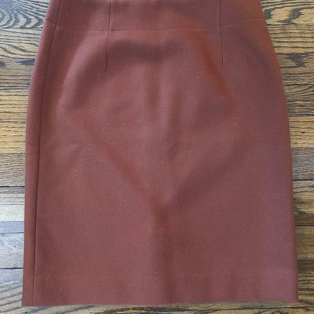 J. Crew Rust Pencil Skirt